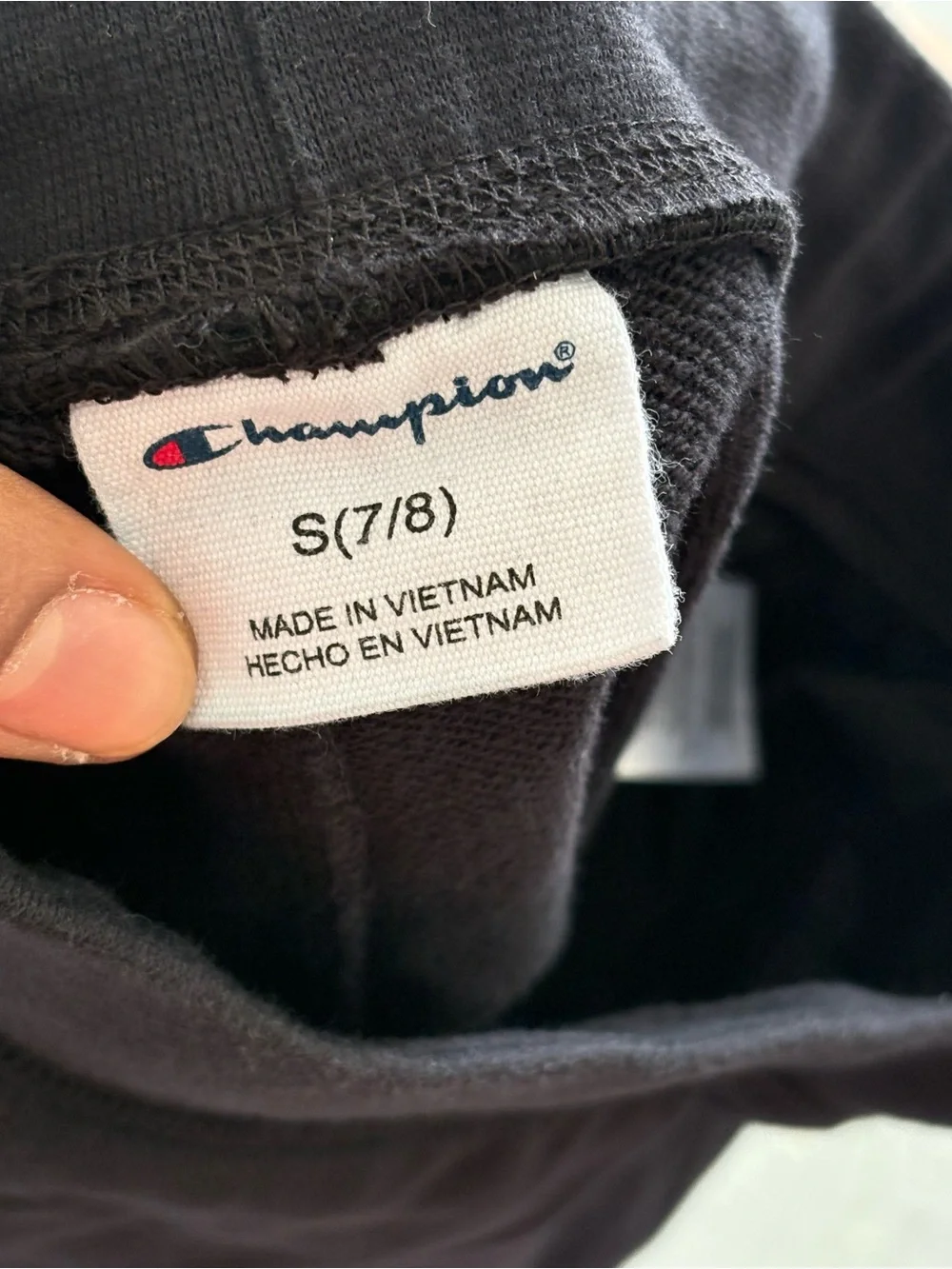 Champion Kids Dark Navy Athletic Shorts with Small Logo